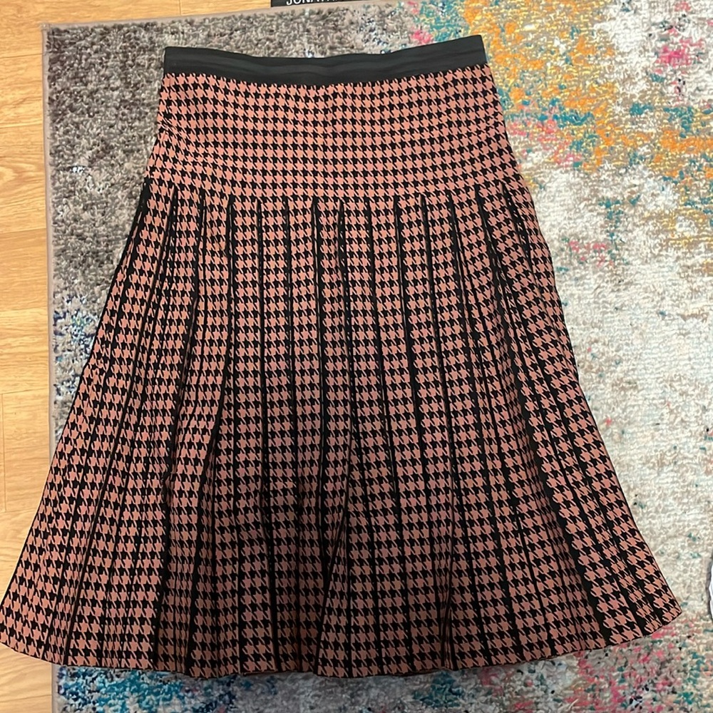 Aleeza pleated knit skirt never worn